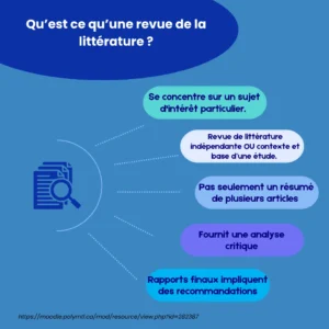 Revue de la littérature